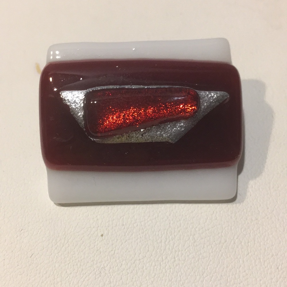 Amazing Design Vintage Murano Art Glass Pin Brooch